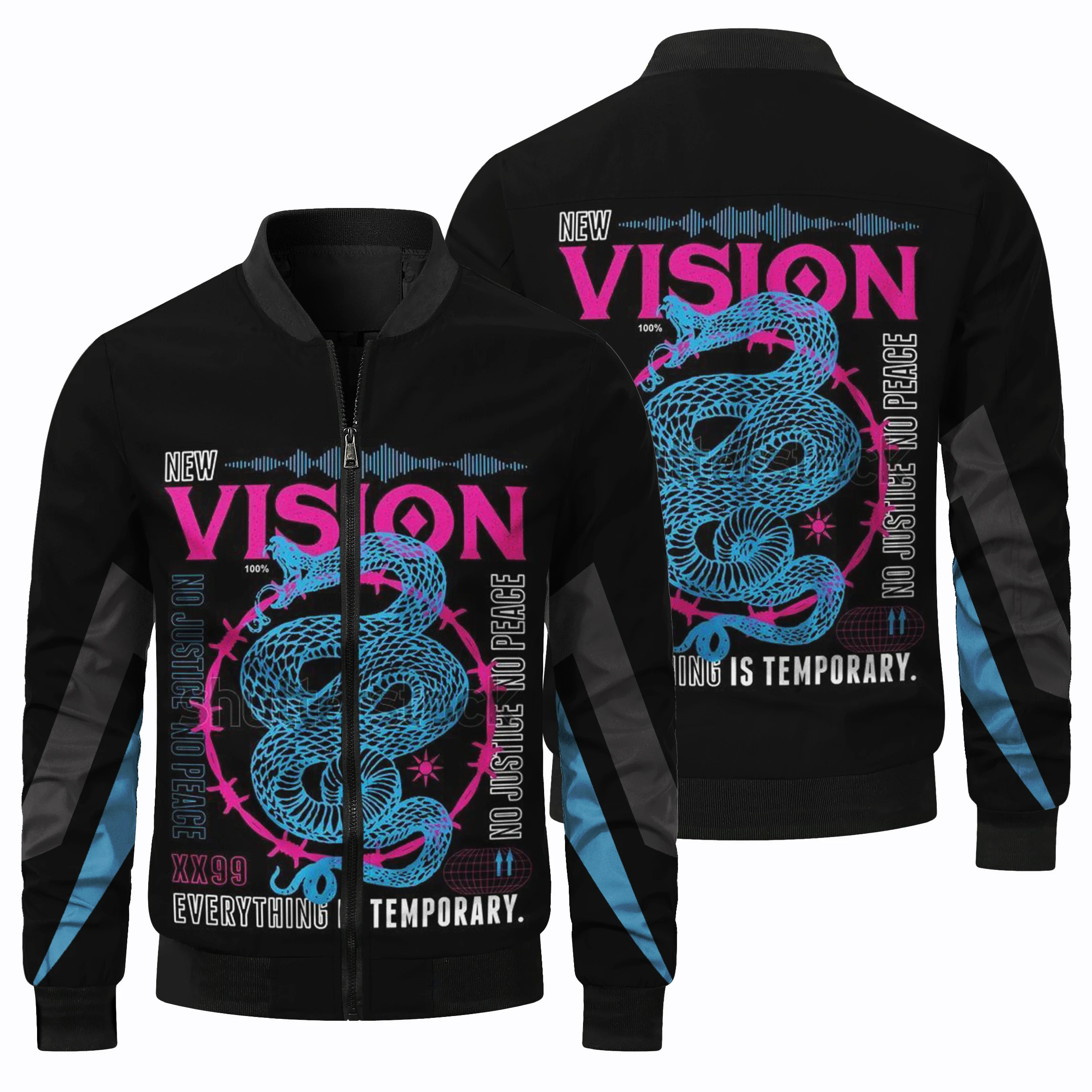 thumbnail image 2 of Nueva chaqueta de vuelo informal de moda para hombre, chaqueta de béisbol para deportes al aire libre, para acampar fuera de la carretera, chaqueta con estampado 3D de alta calidad, 2 of 5