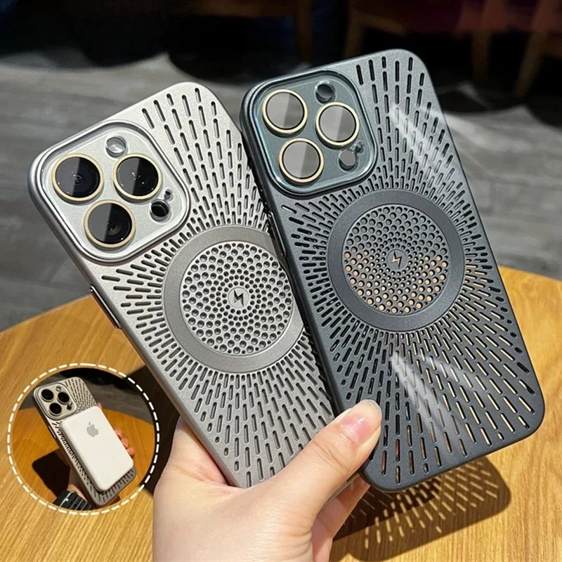 Ultra Slim Magnetic Case with Breathable Matte Finish and Wireless Charging Capability