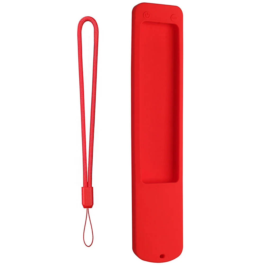 TV Remote Custodia in silicone Sleeve Antiscivolo Protettivo Cover Anti-Gocce Guscio Protettore antiurto con cordino anti-perso per Xiaomi XMRM-ML (Grigio scuro