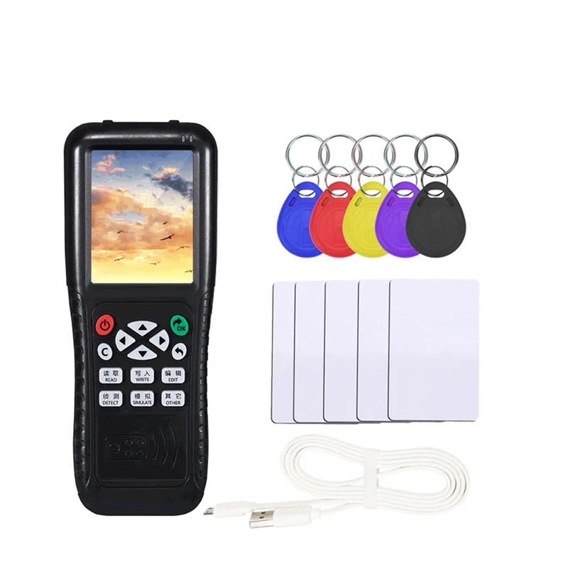 Copiatrice Rfid Con Funzione Di Decodifica Completa Smart Card Key Nfc Ic Id Duplicatore Lettore Scrittore (T5577 Key Uid Card)