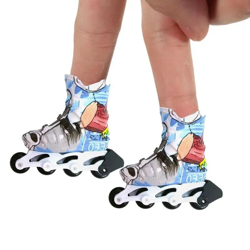 MiniRollerSkatesToy1pcsSmallFingerRollerSkatesToyFunnyFinger