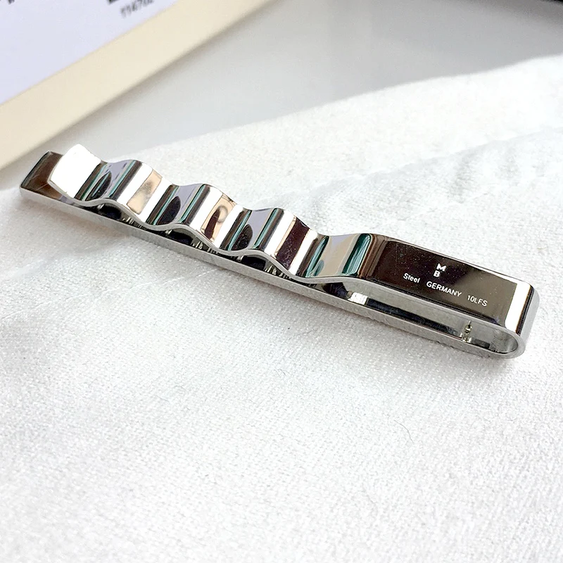 PJS MB Essential Sartorial Serie Tie Clip 1:1 High Quality Stainless Steel Exquisite Elegant Classic Gentleman Gift With Box Set