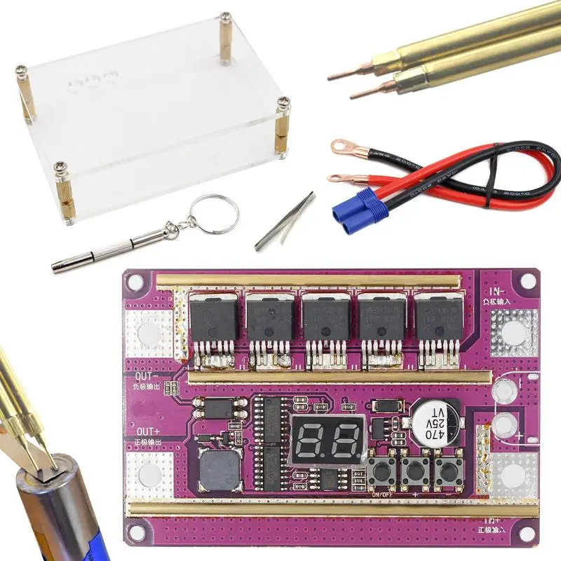 

Battery Spot Welder Controller Portable DIY Spot Welder Machine Kit Mini Spot Welder Machine Battery Various Welding Power Suppl