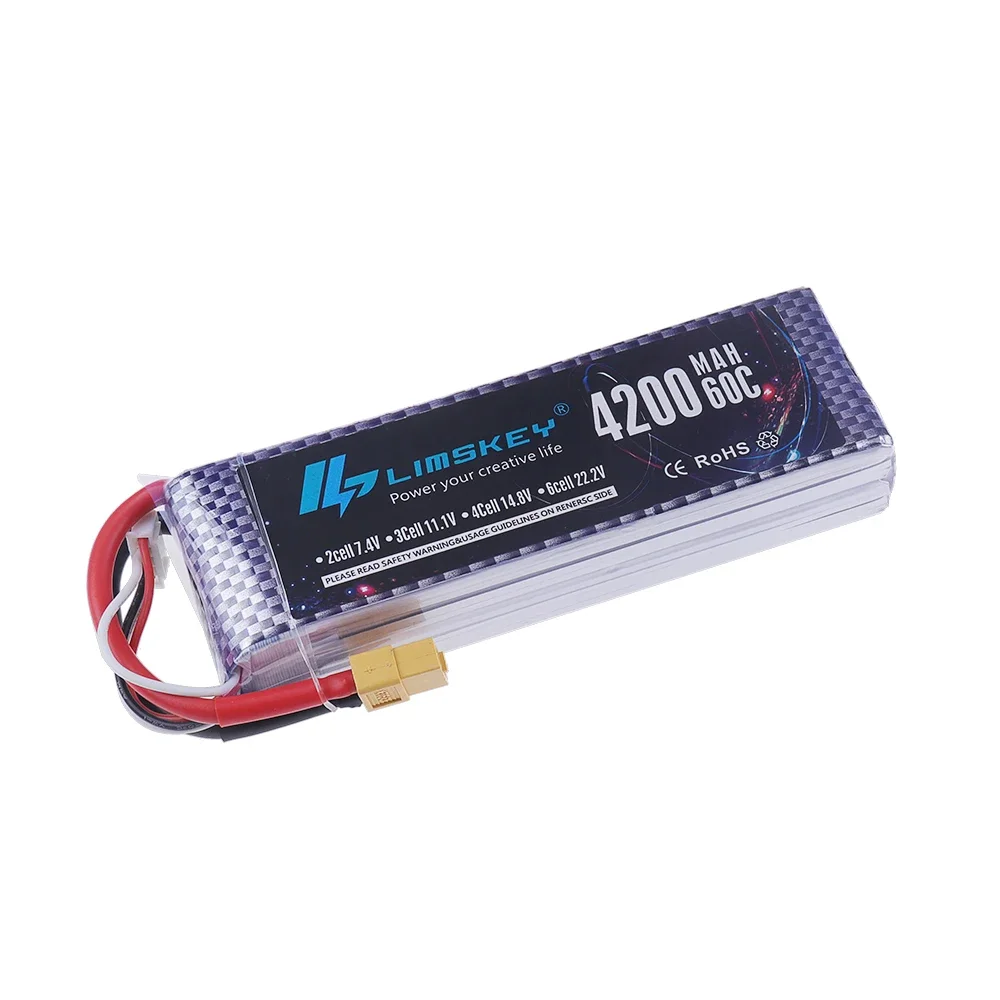 Batterie Lipo 4S 14.8V pour Drone - 1500mAh à 6000mAh XT60/T