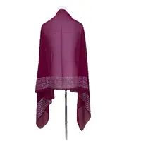 2025 small 70x180cm chiffon New African Net Hijab Scarf For Muslim Women African Dubai Islam Headscarf Embroidery Shawls