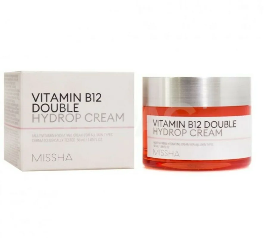 

MISSHA Vitamin B12 Double Hydrop Cream 50ml Moisturizing Repair Damaged Skin Whitening Face Korea Cosmetics