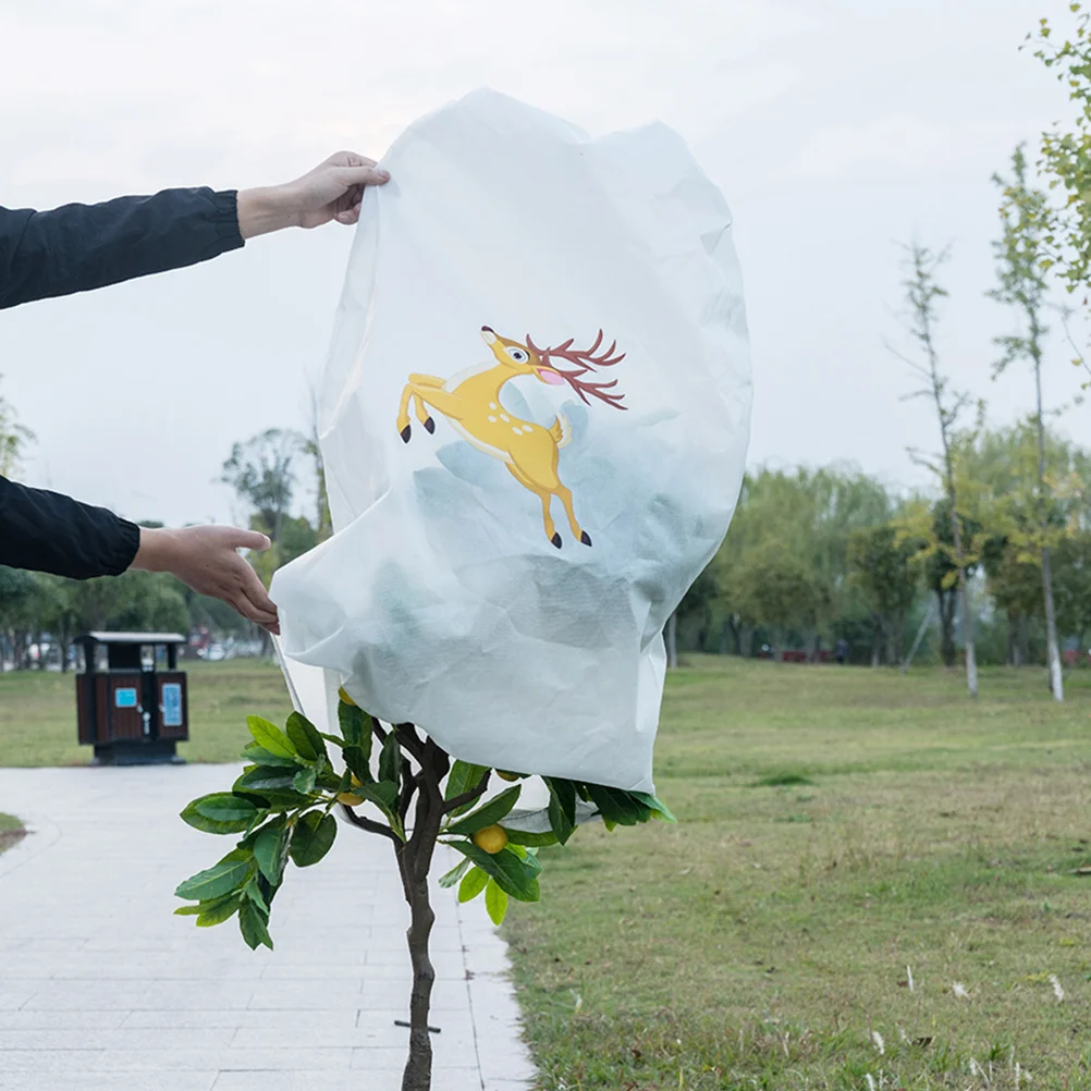 

Plant Frost Protection Covers Freeze for outside Plants Outdoor Winter White Protectors