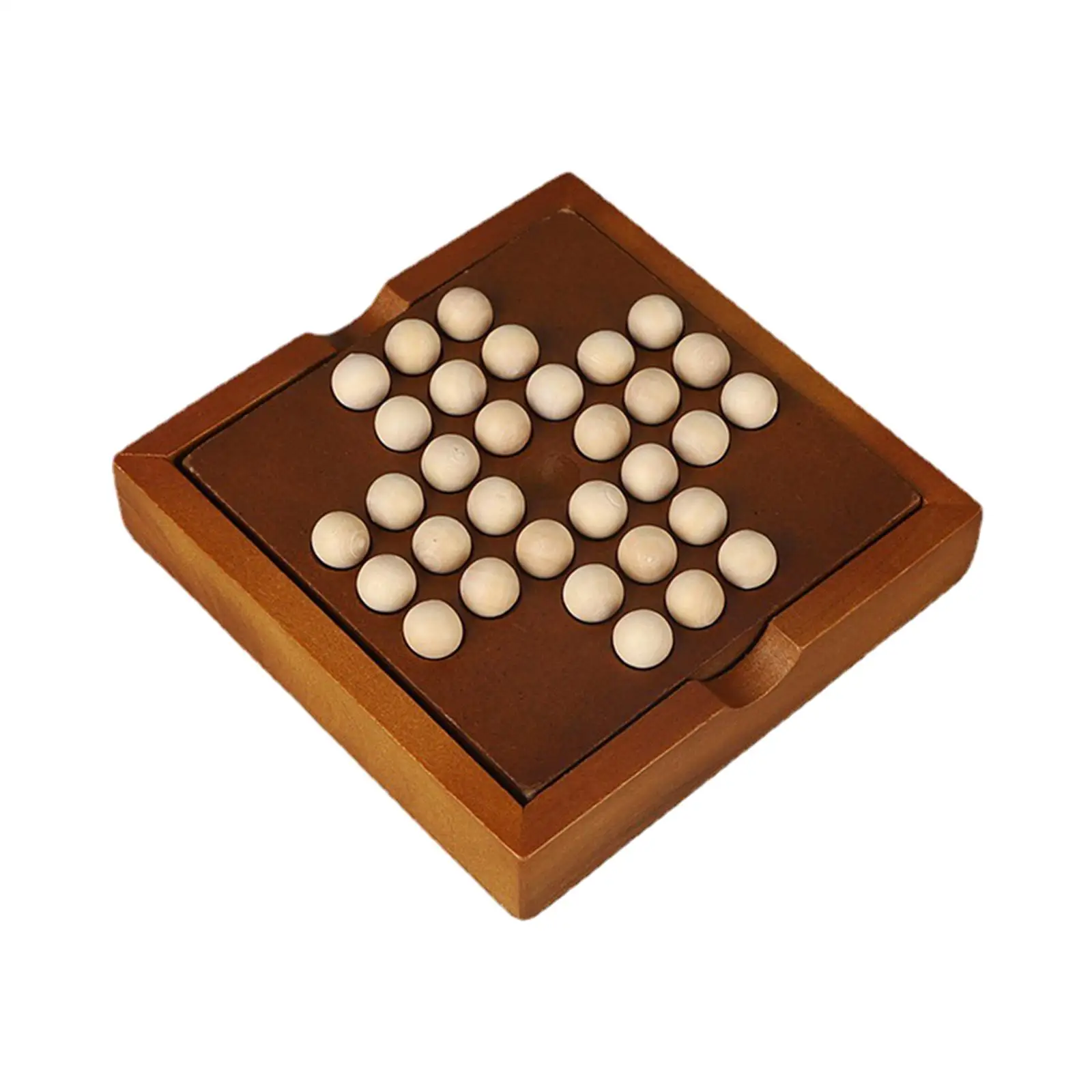 Solitaire Board Game Educational Family Game Portable Single Chess Puzzle Peg for Adults board game table games chess puzzle game