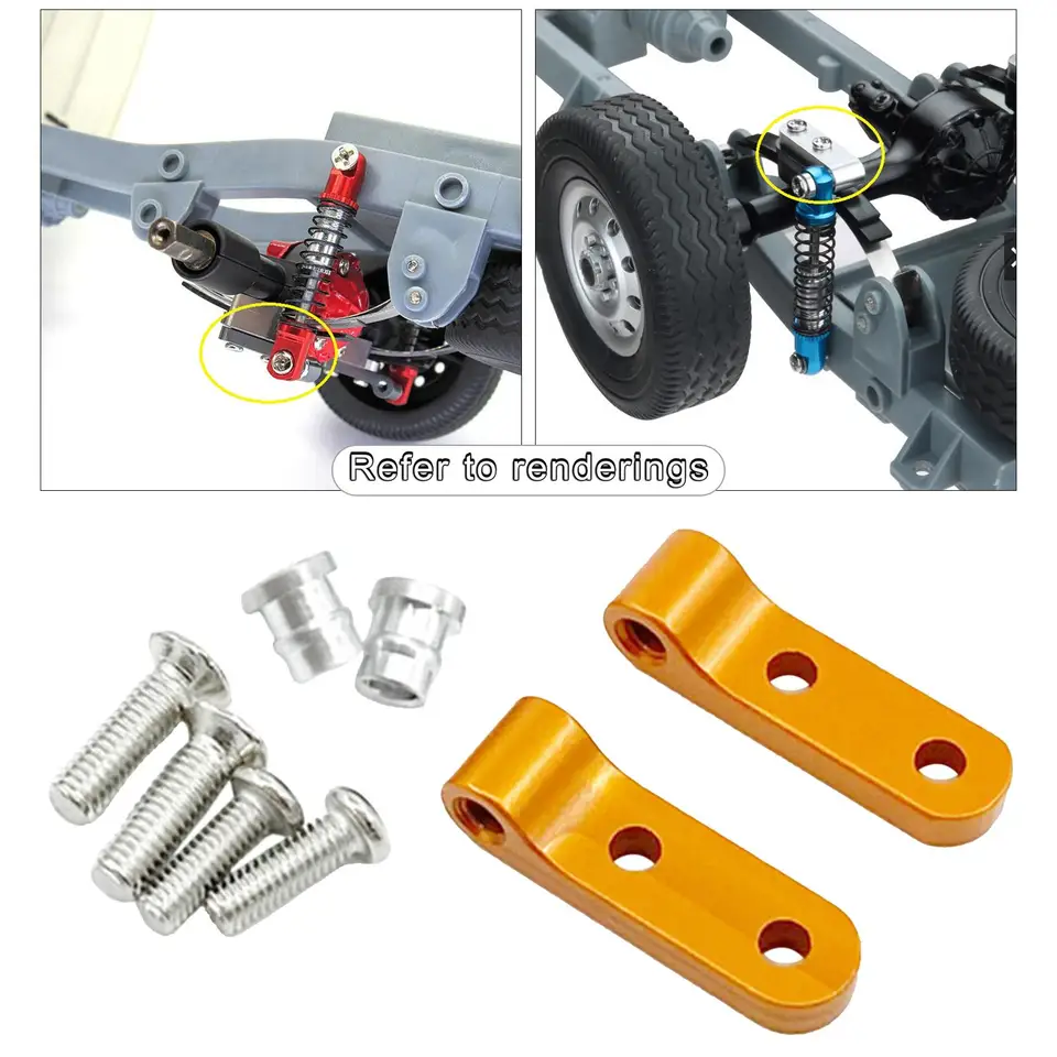 For 1/10 4pcs 98mm アルミ製 フロント リア RC ショック