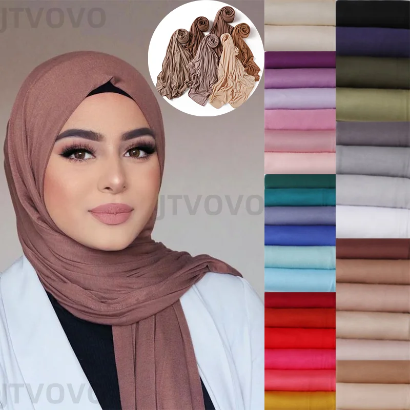 80*180cm Modal Rayon Cotton Hijab Women Scarf