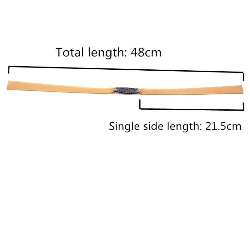 3pcs2.0mm Thickened Large Elastic Flat Leather Rubber Band For Hunting Slingshots Rebound Faster and Stronger Catapult Use slingshot rubber band