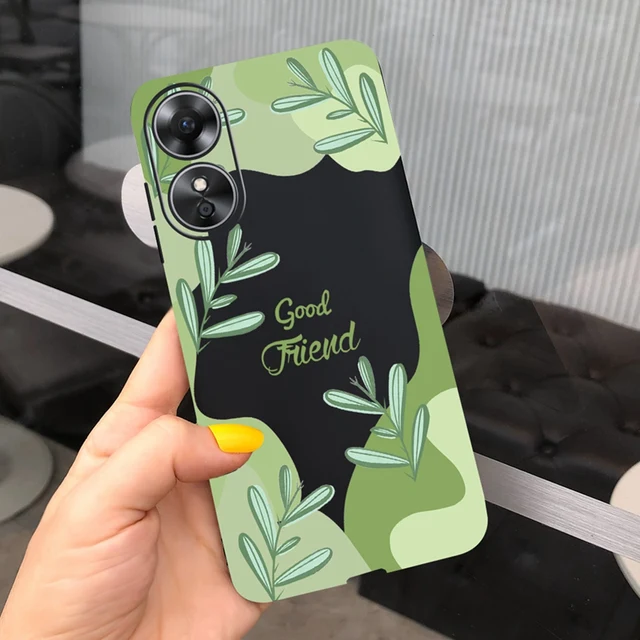 Funda de teléfono A prueba de golpes para OPPO A17, A17K, 4G, silicona  suave, TPU, dibujos animados, corazón, Margarita, Oppo A 17 K A 17, Fundas  Coque CPH2477 Fivean unisex