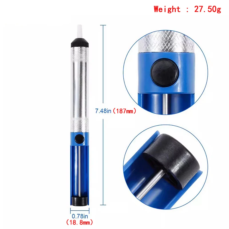 Aluminum Metal Desoldering Pump Suction Tin Gun