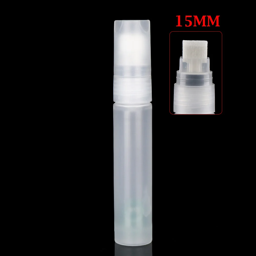Refillable Transparent Graffiti Pens with Plastic Barrels for Liquid Chalk and Paint
