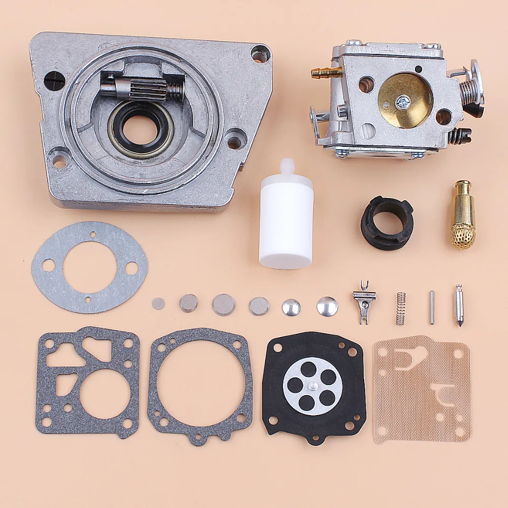 Carburetor Carb Oil Pump Worm Gear Kit Diaphragm For Husqvarna 61 266 268 272 272XP Husky Chainsaw Tillotson HS254B RK-23HS |