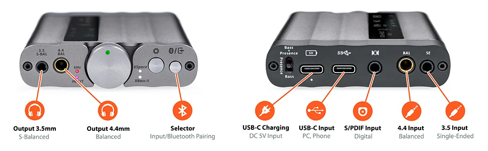 ifi audio studio quality noise distortion hiss high-res xdsd gryphon inputs 4.4 3.5 bluetooth