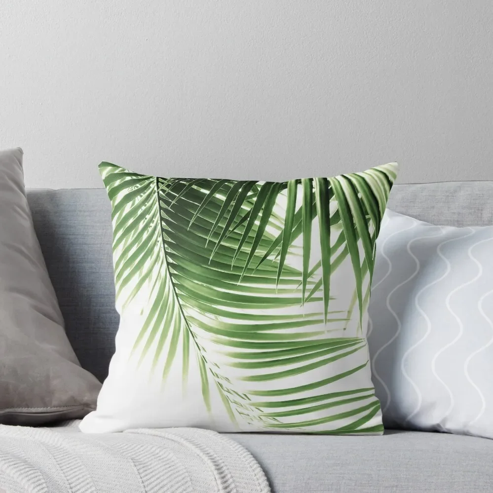 

Palm Leaves Green Vibes #9 #tropical #decor #art Throw Pillow