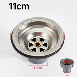 Stainless Steel Kitchen Sink Drain & Strainer Assembly (A)