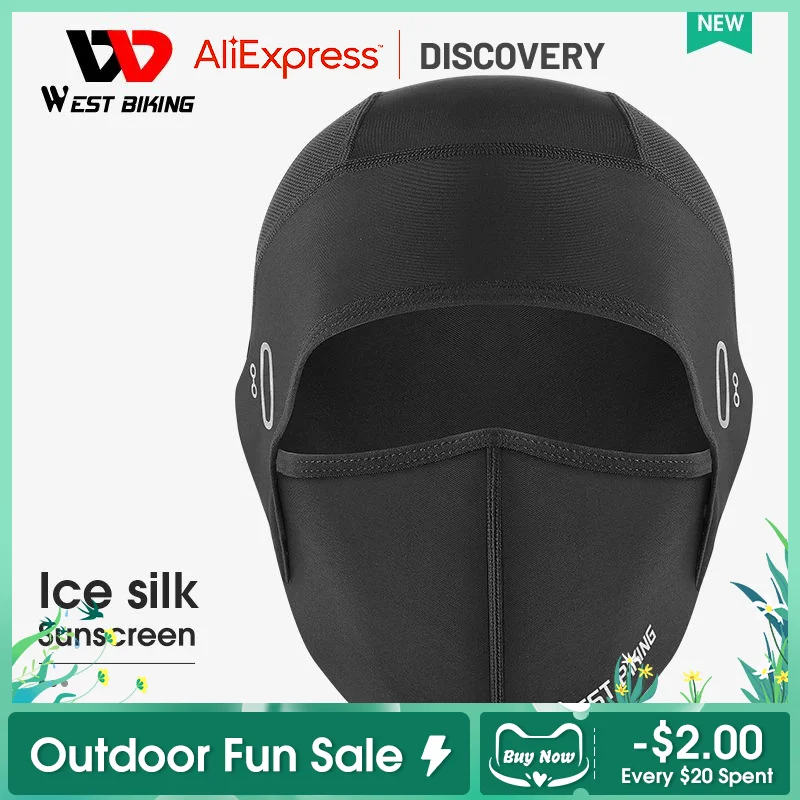 West Biking Sun Protection Cycling Face Cover Bike Motorcycle Ice Silk