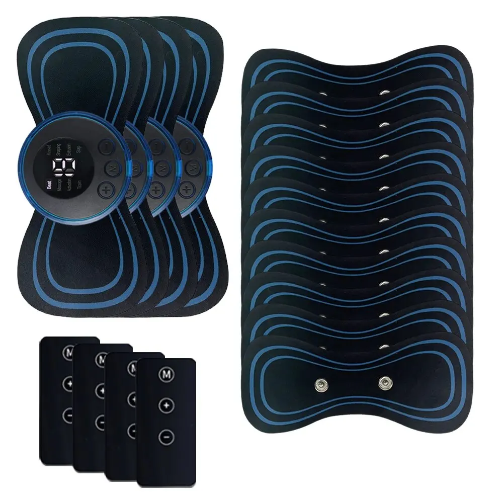 Remote Control Neck Massager Portable Smart Electric Rechargeable Shoulder Massage Patch Muscle Relaxation and Fatigue Relief