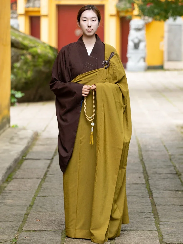 Monk laymen Kasaya 4 Colors for Adults Buddhist Monk Rope Uniform Buddhism Events Clothing Buddha Fifth Seven Clothing Kasaya