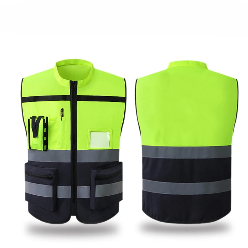 Reflective Safety Vest Jacket High Visibility for Motorcycle Cycling