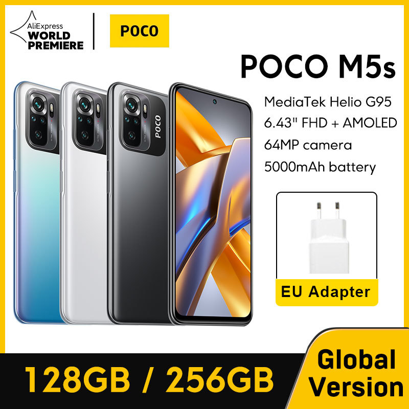 ãWorld PremiereãGlobal Version POCO M5s 128GB/256GB MTK G95 64MP Quad camera AMOLED display 5000mAh 33W NFC