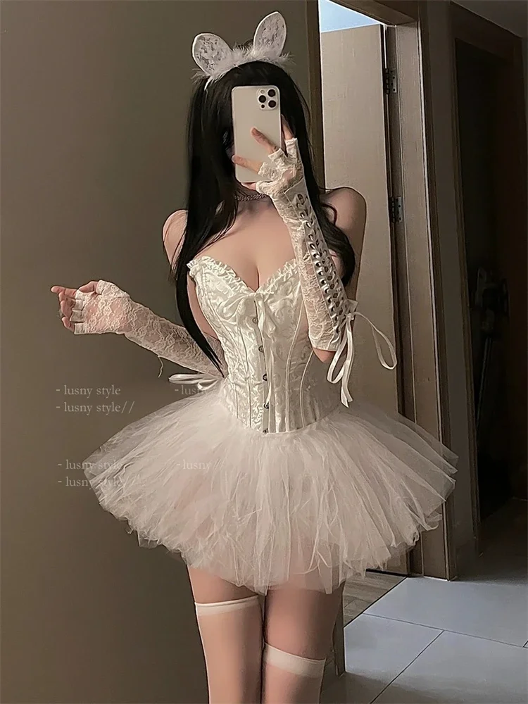 

Women Dress Uniform Cosplay Cute Girl Sexy Lingerie Costume Maid Servant Anime Role Play Party Stage Lolita Clothing Exotic