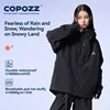 COPOZZ Thicken 3L Ski Jacket Men Women Windproof Waterproof Winter Ski Coat Ski Wear Solid Color Hooded Warm Snowboard Ski Suit 2