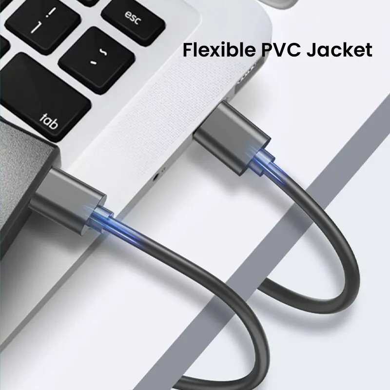 NIERBO USB-USB 케이블, 초고속 USB 2.0, A 타입 수-A 타입 수, 24 / 28AWG 케이블, 1.5m, 5 피트 블랙