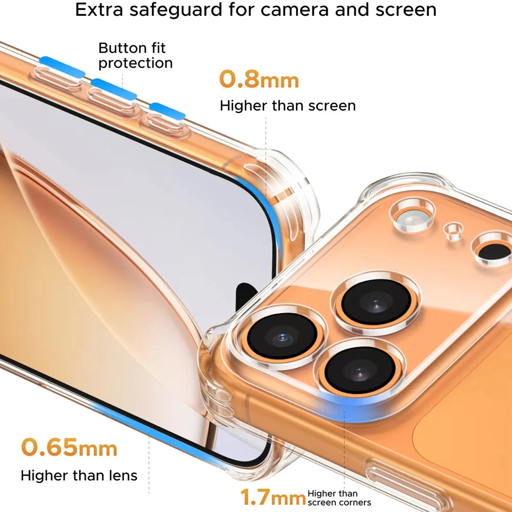 Clear Shockproof Phone Case For Iphone Silicone Protective Cover_voghion.com