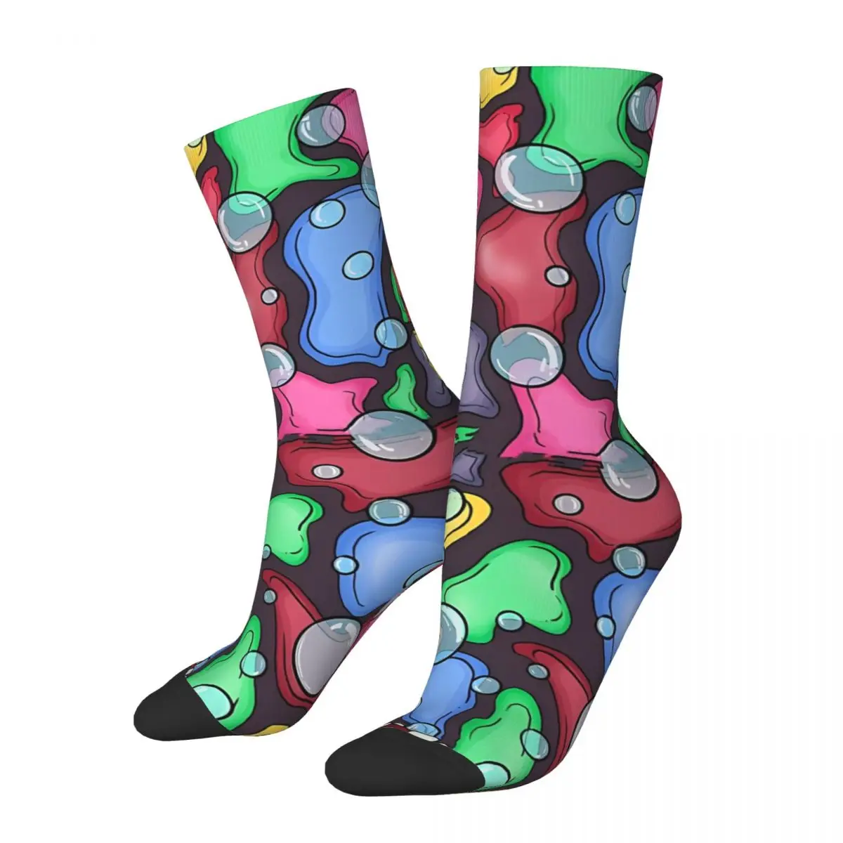 

Vintage Psychedelic Toadstool Men's Socks Mushroom Unisex Hip Hop Pattern Printed Crazy Crew Sock Gift