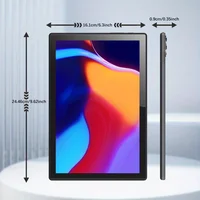 KOOMDIGI T30 PRO Tablette PC 2-en-1 10,1 pouces Android 6 Go de RAM 128 Go de ROM 4G LTE WiFi 2,4G+5G Double caméra 5MP+13MP avec étui rose, stylet, clavier et souris 3