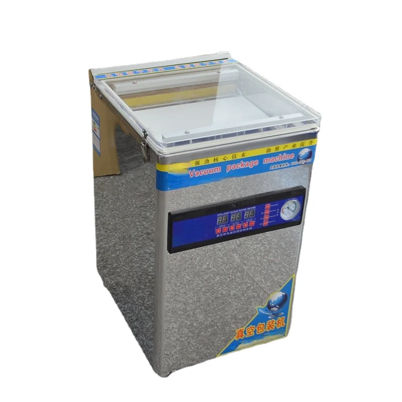 

Stainless Steel Food Vacuum Sealer Bag Packing Machine Desktop Double Pump Vacuum Packing Sealing Machine