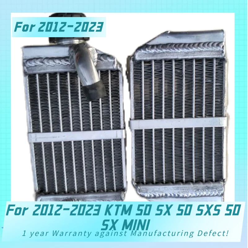 Aluminum Radiator For 2012- KTM 50 SX 50 SXS SX MINI Cooler Cooling Coolant 2012 2013 2014 2015