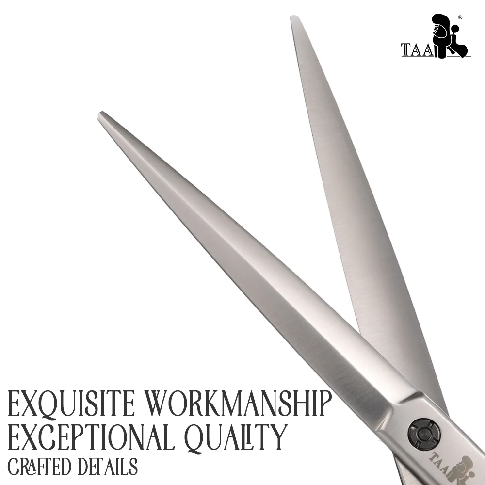 Dog Grooming Scissors Dog Grooming Scissors Kit TAA Dog Grooming Scissors Professional Pet Shears Alloy Steel Handmade for Dog High-end Pet Clipper Straight Shear KM