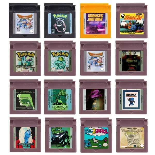 GBC 게임 카트리지 16Bit 비디오 게임 콘솔 카드 Grimaces 생일 크리스..