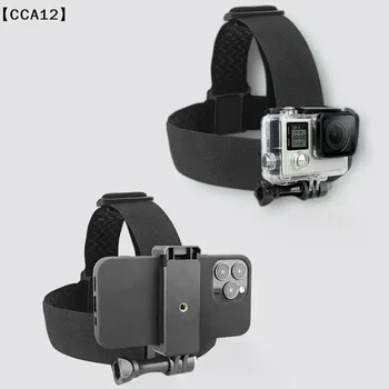 Supporto per telefono da testa per video in prima persona, fascia per la testa, supporto per smartphone e action camera