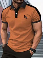 La nouvelle chemise POLO à manches courtes pour hommes pour l'été 2025, décontractée, à la mode, douce et respirante avec impression de motifs 3D 3