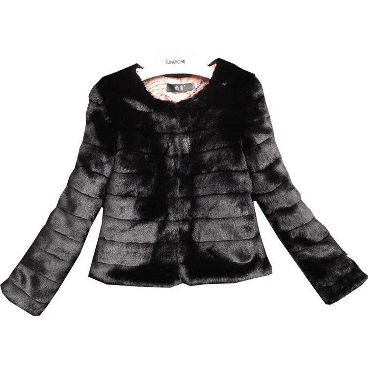 Autumn and Winter Haining Women's Fur Coat Imitation Otter Rabbit Hair Short Top with Fur and Fur In One