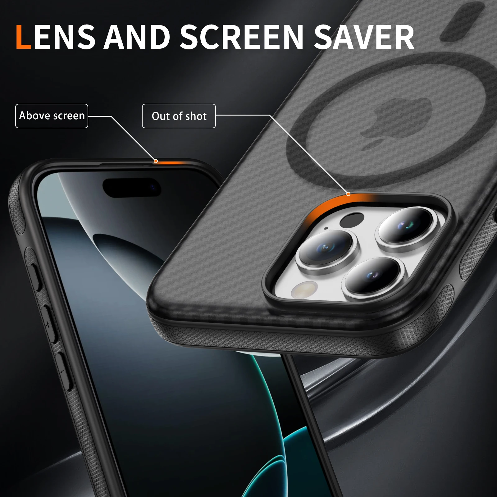 iPhone Carbon Fiber MagSafe Shockproof Case 2