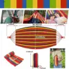 Camping Hammock Thickened Durable Fabric Canvas Single Hammocks Travel Swing Chair Hanging Bed Double Outdoor Hammock with Bag 6