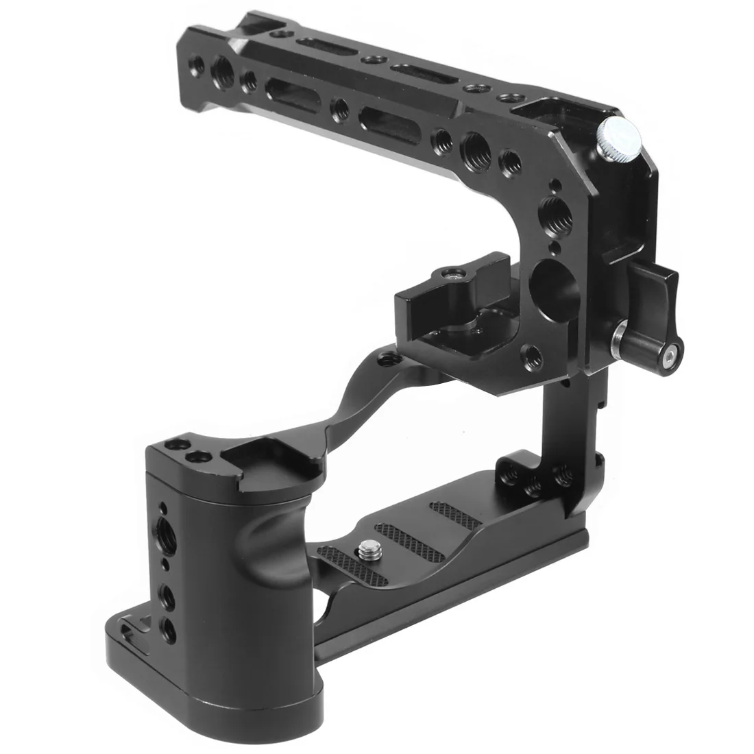 M6 Mark2 Kamera Käfig Rig Kalten Schuh Montieren Komfortable Grip w/ Top Griff Grip für Canon EOS M6 Mark II Video Film Vlog Stabilisator – Detail 11