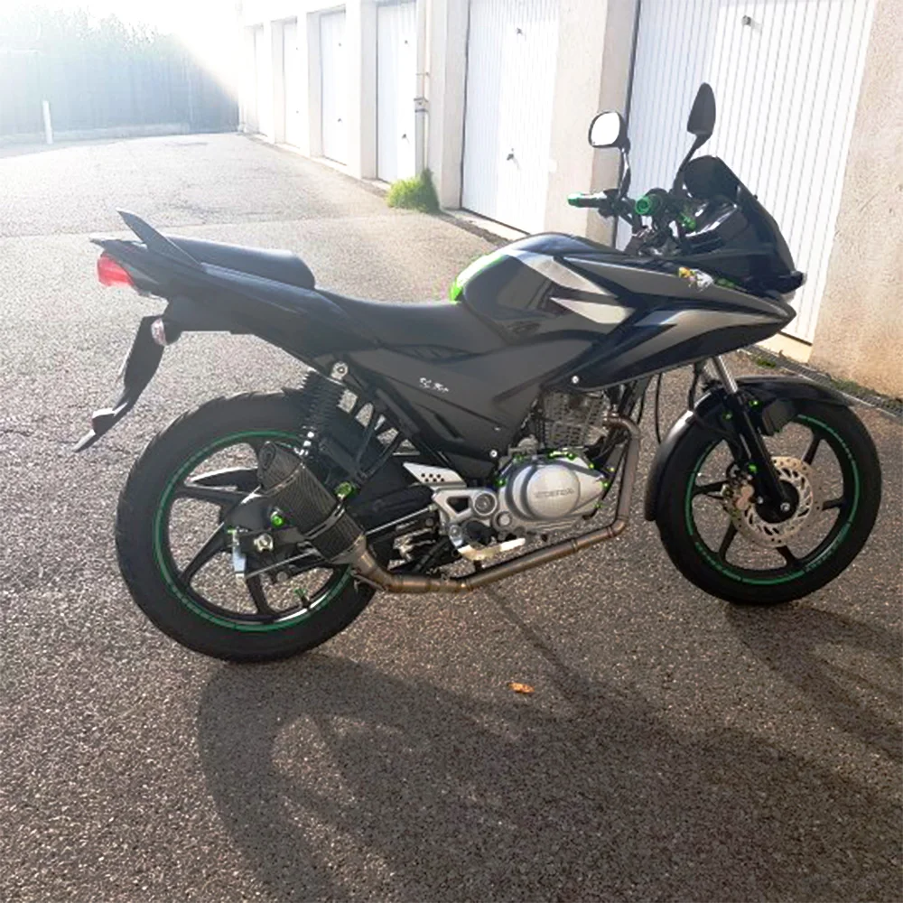 Exhaust Full System For Honda CBF125 CBF150 Motorcycle Muffler Exhaust Front Middle Pipe - Image 5