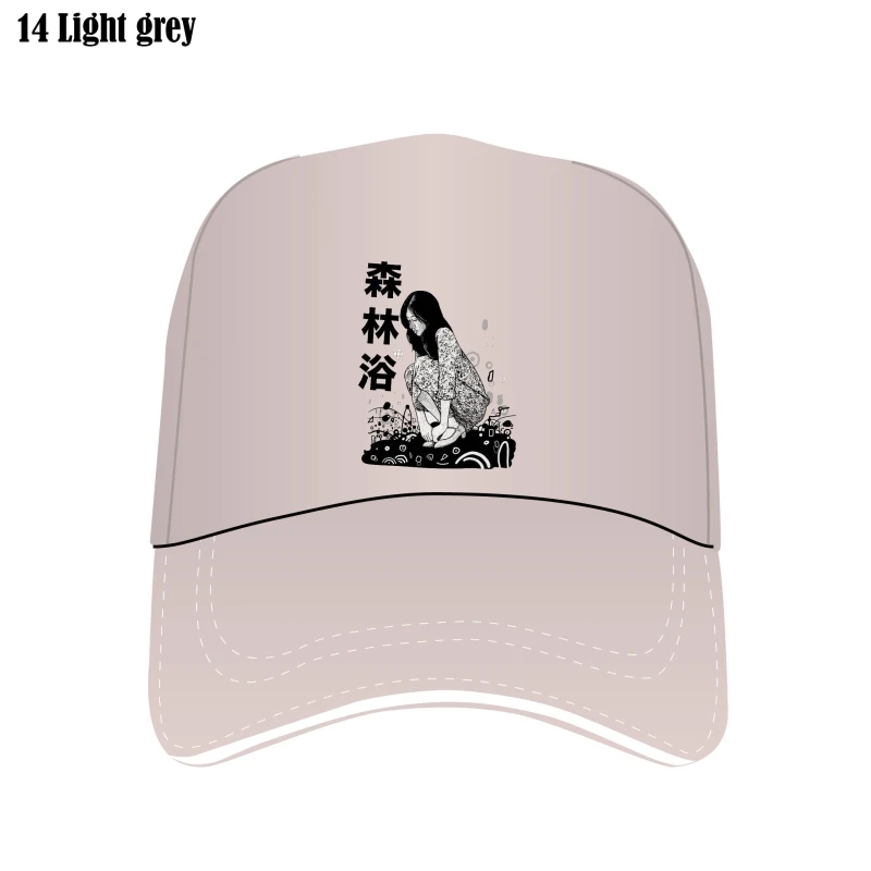 

Anime Custom Hat Girl Japanese Kanji Japan Bill Hat Manga Men Women Sunscreens Hand Screenprinted