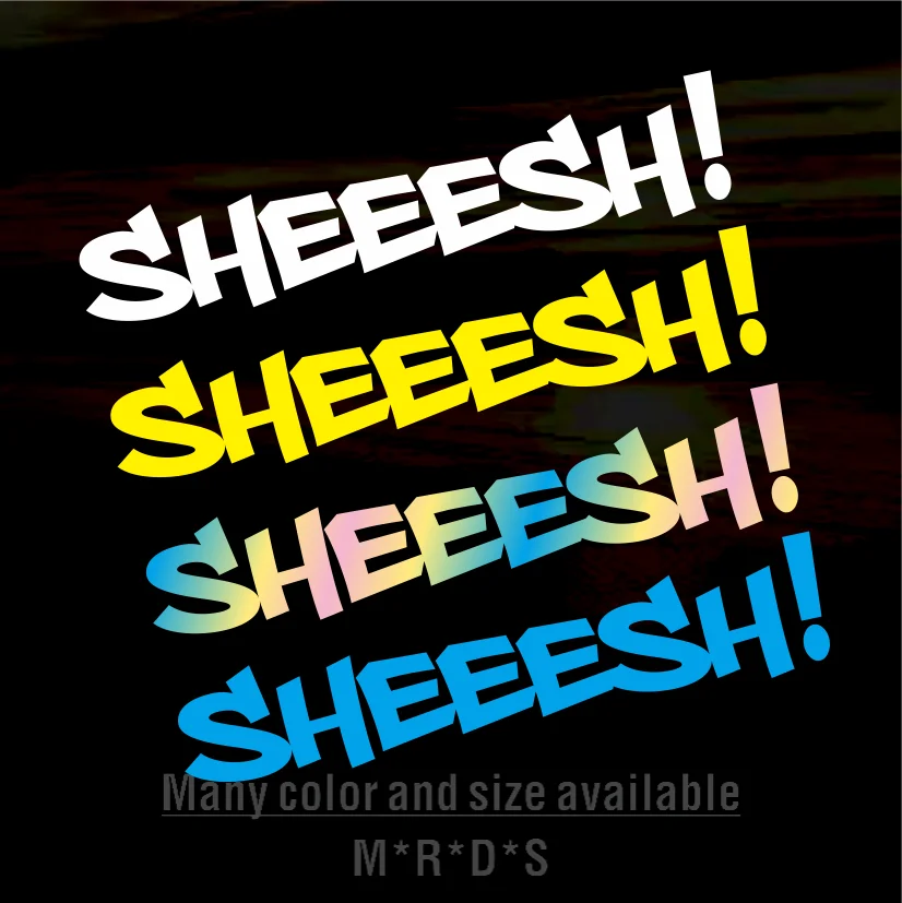 

JDM SHEEESH decal Stickers for car window Motor Helmet JDM Decals custom decal stickers