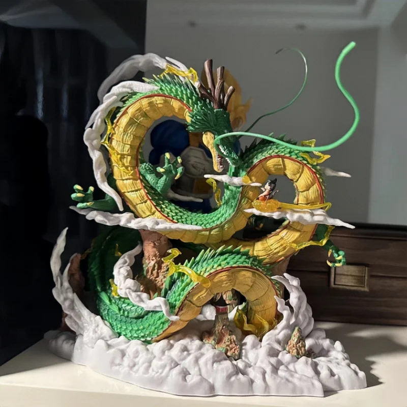 

Dragon Ball Z Anime Figure Shenron And Little Goku Action Figurine Reduced Statue Collectible Model Decor Gifts Ornament Toys