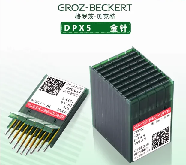 

100PCS Groz Beckert Golden 134 DP*5 135*5 GEBEDUR Needles for Singer Pfaff Sewing Machine