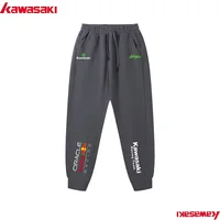 Nouveau pantalon de course Kawasaki Ninja 100 % coton 2025 pour homme – Idéal pour la course décontractée, la moto et les sports urbains 2