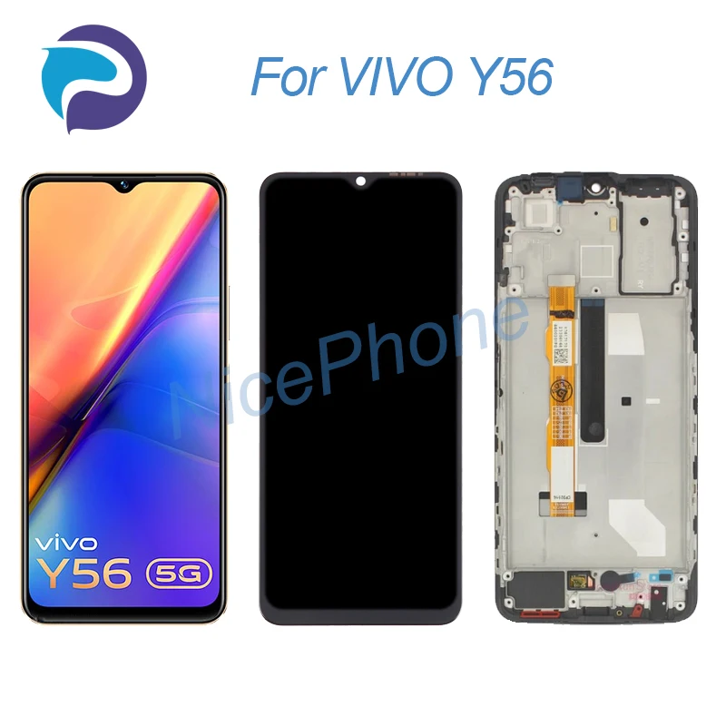 

ДЛЯ VIVO Y56 5G ЖК-экран + сенсорный дигитайзер дисплей 2408*1080 V2225 для VIVO Y56 5G ЖК-экран дисплей